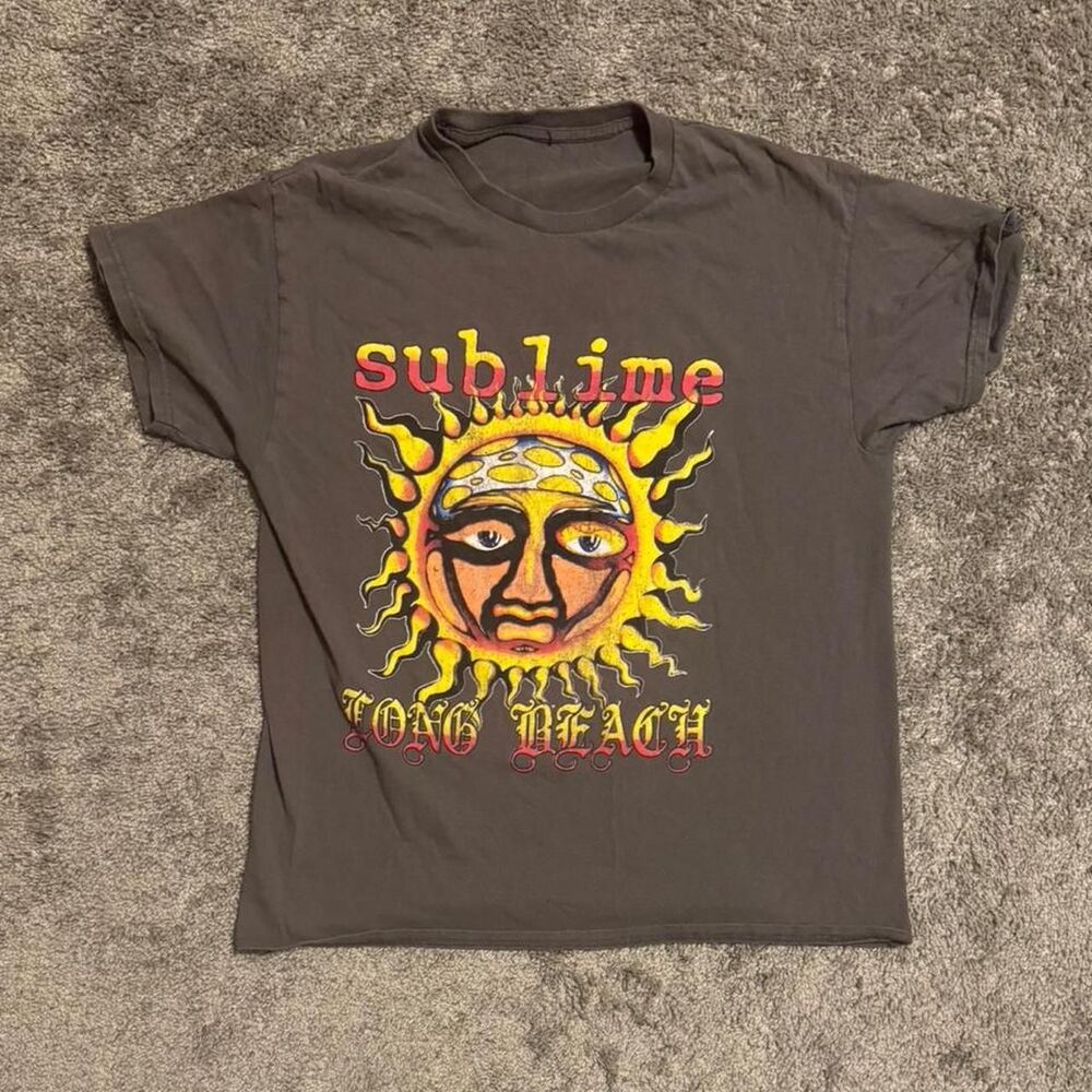 Unbranded Men's Grey and Black T-shirt